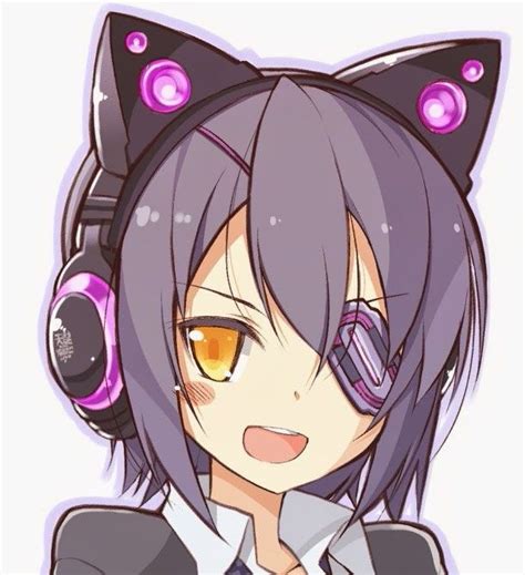 Neko Headphones Tenryuu Icon Girl With Headphones Anime