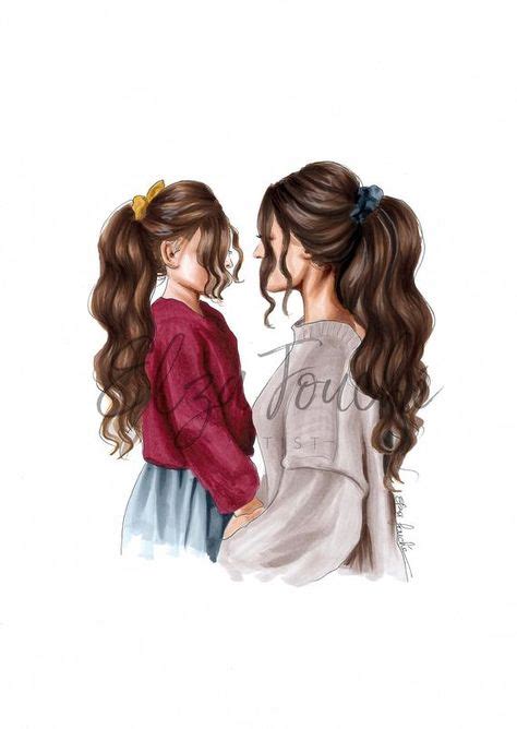 26 Ideas De Mamá E Hijos Mamá E Hija Dibujo Madre E Hija Imagenes