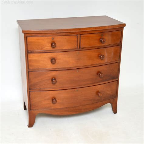 Georgian Mahogany Bow Front Chest Of Drawers Antiques Atlas