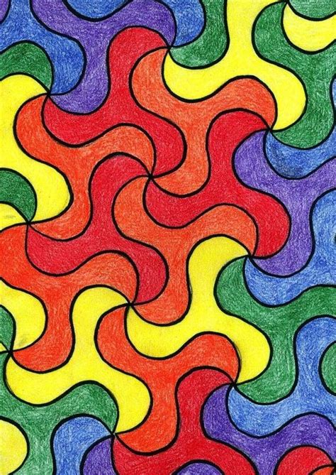 Tessellations Waltzing Through Art Tessellation Art Art Lessons