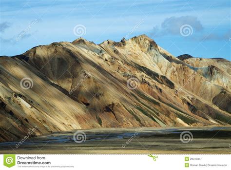 Landmannalaugar Colored Rainbow Mountains Iceland Stock Image Image