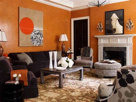 living room ideas with burnt orange walls baci living room