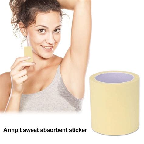 1 Roll Disposable Armpit Prevent Sweat Pads Transparent Underarm Dry