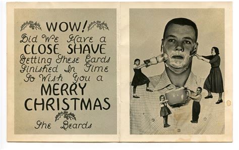 a collection of the most bizarre vintage christmas cards ever