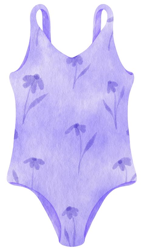 Purple Bikini Swimsuits Watercolor Style For Decorative Element 9787878 Png