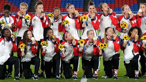 Canadian Womens Soccer Team Wins Olympic Gold YouTube