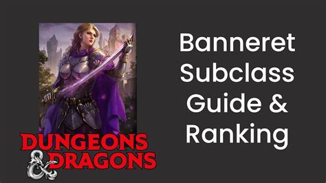 Banneret Fighter Subclass Guide And Power Ranking In Dandd 5e Hdiwdt