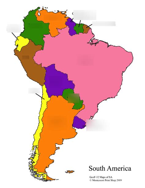 Južna Amerika Glavna Mesta In Države Diagram Quizlet