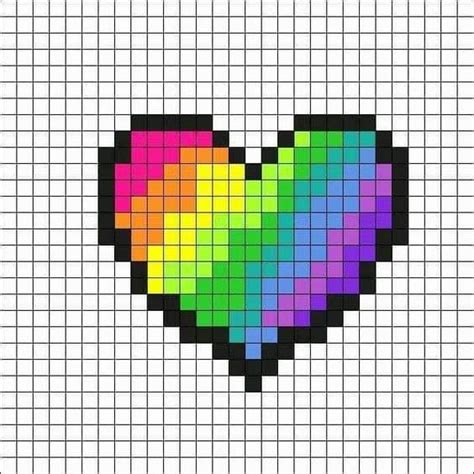 Pixel Art Cœur 22 Idées De Dessins à Colorier
