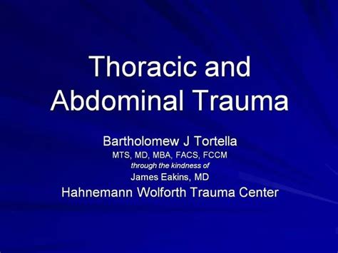 Ppt Thoracic And Abdominal Trauma Powerpoint Presentation Free