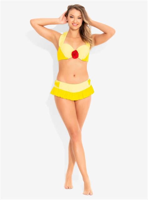 Disney Beauty And The Beast Belle Ruffle Swimsuit Disney Swimsuits