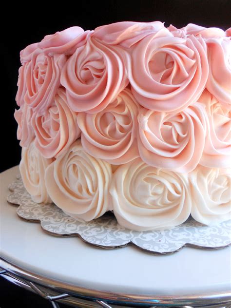 Pink Ombre Rose Cake Confessions Of A Confectionista