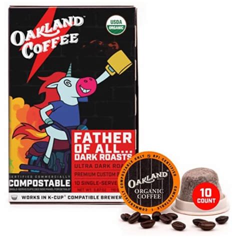 Oakland Coffee Father Of All Dark Roast Organic Ultra Dark Single Serve Cup Pods Ct Ct