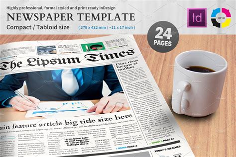 A newspaper with pages about 30 cm (12 inches ) by 40 cm (16 inches), usually. Newspaper Template - compact/tabloid ~ Magazine Templates ...