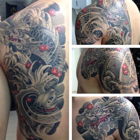 Appointments require a $50.00 deposit wich is included in price at time of tattoo appointment. Top 47 Koi Dragon Tattoo Ideas 2021 Inspiration Guide