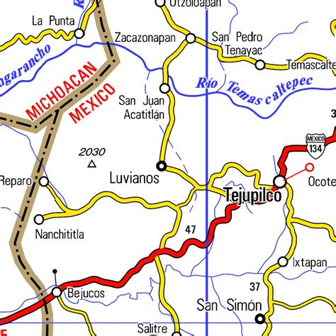 Guia Roji Carreteras México Zona Centro Bajio Y Occidente Map By