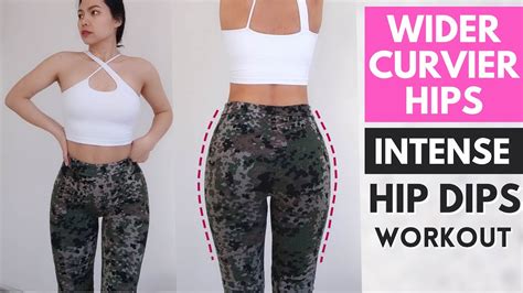 Wider Curvier Hips Workout INTENSE Hip Dips Exercises At Home No
