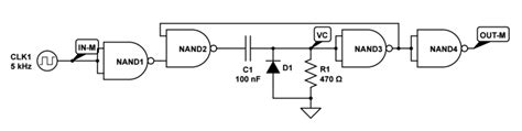 Electrical Monostable Multivibrator With Nand Gates Valuable Tech Notes