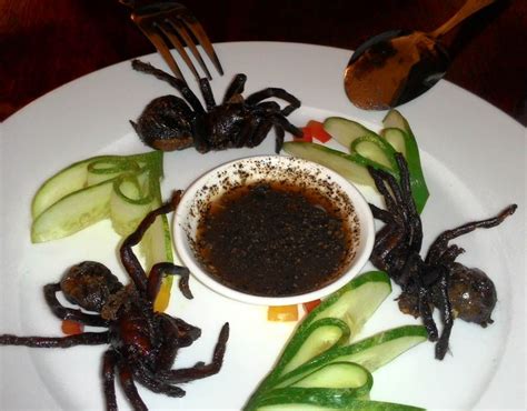 Fried Spider Regional Delicacy World Food Day Strange Food