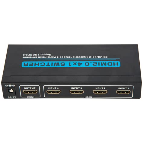 Hdmi20v 4x1 Switcher3d Ultra Hd 4kx2k60hz Buy Hdmi20 Switcher