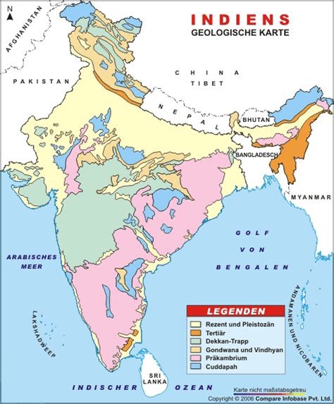 Kein anderes land der welt hat eine so große religiöse vielfalt. Geologische Landkarte Indiens, Geologie Indiens ...