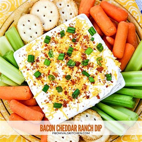 Bacon Cheddar Ranch Dip From Vals Kitchen