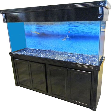 Randj Enterprises 72x18 Black Oak Empire Cabinet And Canopy Combo Fish
