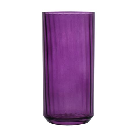 Cooler Glass Jewel Purple 16oz