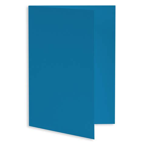 Cyan Blue Folded Card A1 Gmund Colors Matt 3 12 X 4 78 111c Lci Paper
