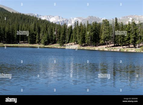 Echo Lake On The Mt Evans Scenic Road In Colorado Stock Photo Alamy