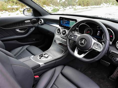 The Interior Of The New Mercedes Benz C Class Changing Lanes