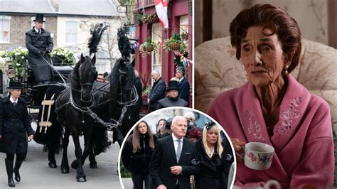 First Look At Eastenders Legend Dot Cottons Funeral As Cast Film