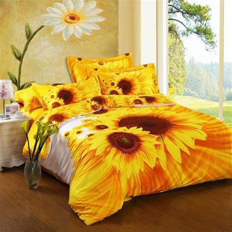 Bed Comforter Sets Sunflower Home Decor Queen Bedding Sets