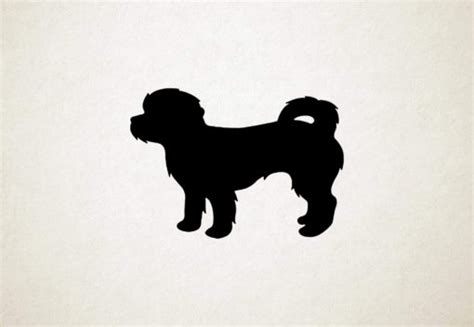 Shih Poo Silhouette Hond Emax Deco