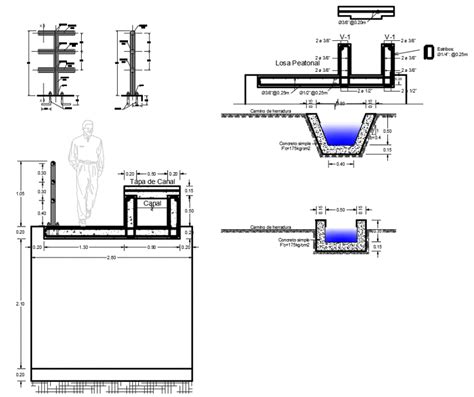 Box Culvert Curved Concrete Layout Cad Template Dwg C