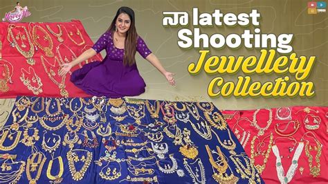 Na Latest Shooting Jewellery Collection Naveena Vlogs Tamada Media Youtube