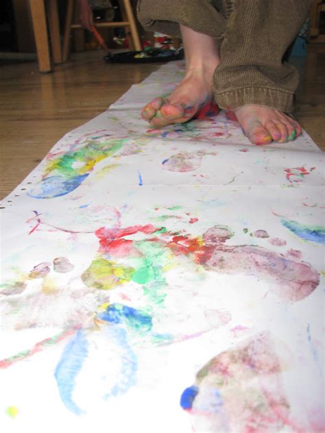 Little Blossoms Painting With Feet