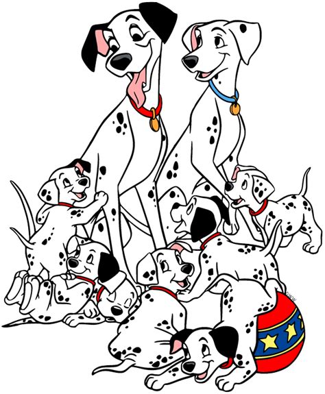 Pongo Perdita And Puppies Clip Art Images Disney Clip Art Galore