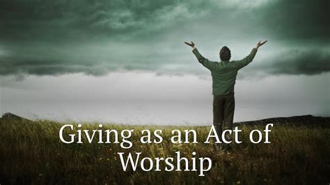 Giving As An Act Of Worship Youtube