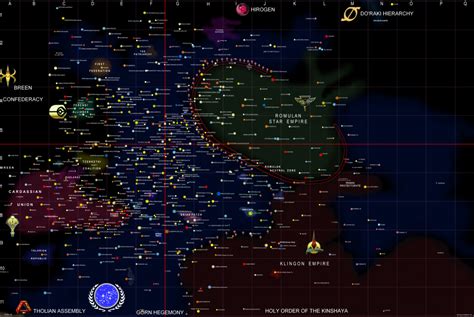 Star Trek Quadrant Map