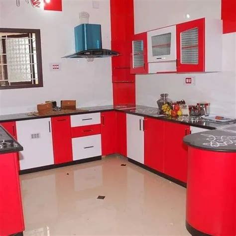 U Shape Pvc Modular Kitchen At Rs 1200square Feet Modular Kitchen In
