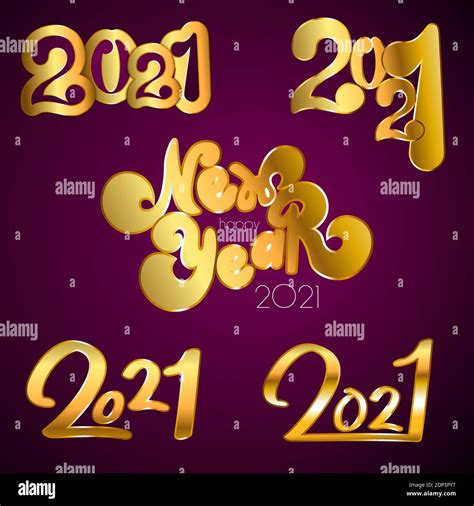 Happy New Year 2021 Snow Background Stock Vector Image And Art Alamy