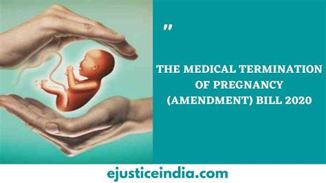 The Medical Termination Of Pregnancy Amendment Bill 2020