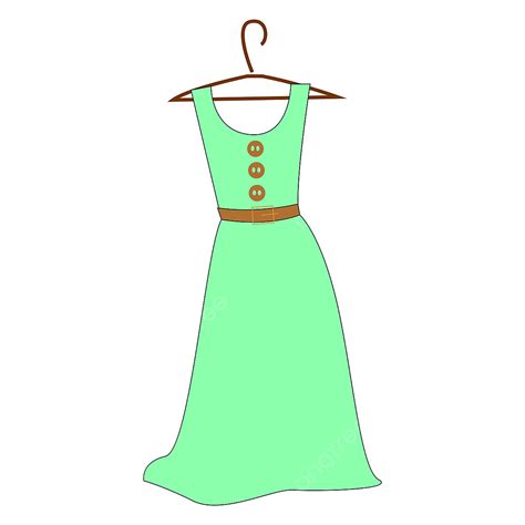 Green Dress Clipart Png Images Green Dress Illustration Vector On