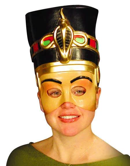 Nefertiti Ancient Egyptian Queen Cleopatra Semi Rigid Plastic Half Face