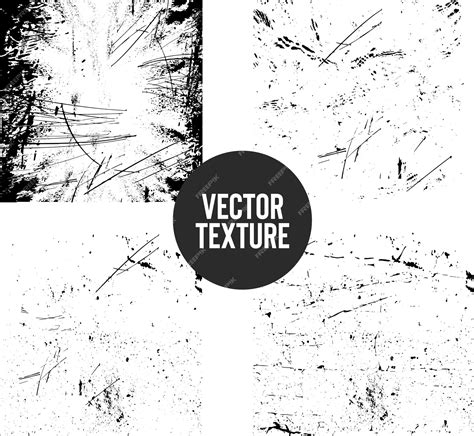 Premium Vector Abstract Grunge Texture Collection Vector Set