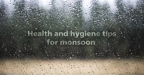 health and hygiene tips for monsoon