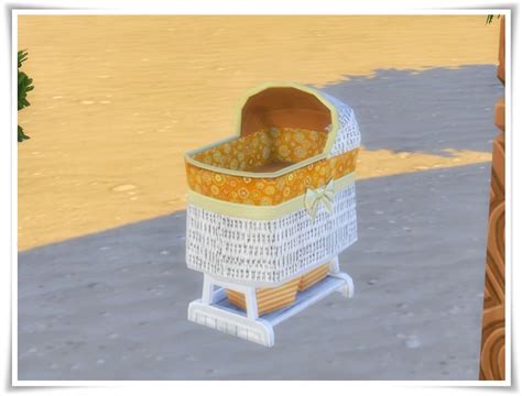 Mod The Sims Baby Basket Bassinet Recolor Override