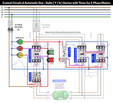 Electrical Wiring Diagram Of Star Delta