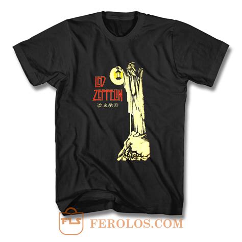 Led Zeppelin Hermit Plant Page Stairway To Heaven T Shirt Ferolos